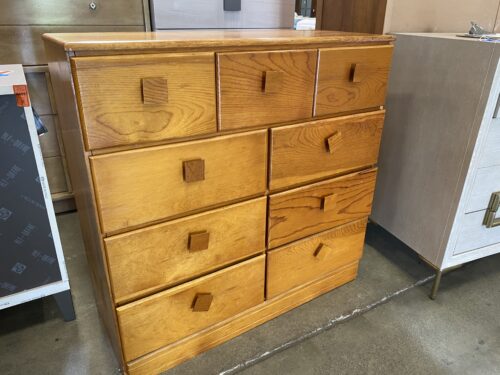 Wooden Dresser with 9 Drawers