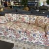 Paisley Blue and Red Couch