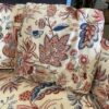 Paisley Blue and Red Couch