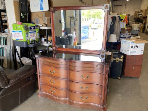 Redwood Vanity Dresser with Mirror