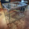 Metal Frame with Glass Cart