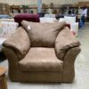 ASHLEY Darcy Ultra Plush Brown Fabric Arm Chair