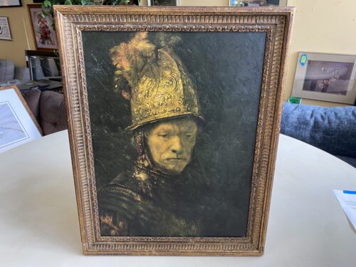 "The Man with the Golden Helmet" Rembrandt Framed Print