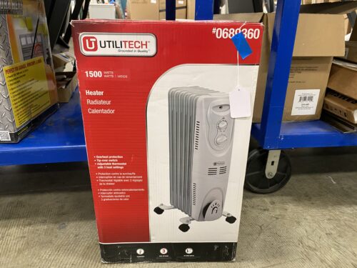 UTILITECH NEW! 1500 Watt Radiant Heater Model #689360