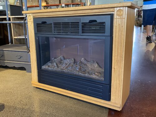 HEATSURGE Rolling Blonde Electric Fireplace