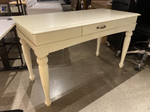 Custard Cream Single Drawer Desk