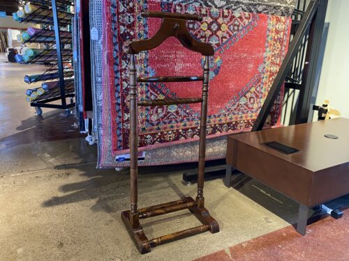 Old School Sturdy All-Wood Valet Stand