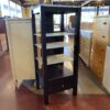 Frosted Glass Shelf Media Storage Tower