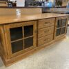 Oak Media Cabinet w/ 3 Drawers