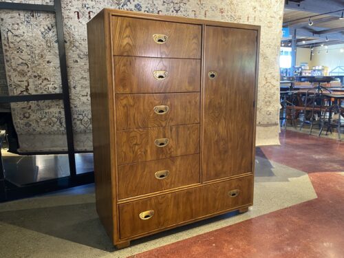DREXEL Passage Campaign Style Wardrobe Storage Cabinet