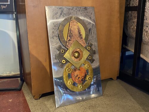 Stephen Chun Brutalist Multi-Tone Metal Wall Art, Circa 1970