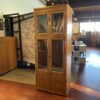 DREXEL Passage Campaign Style Glass Door Display Cabinet