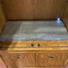 DREXEL Passage Campaign Style Glass Door Display Cabinet