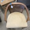 STEINAKER French Country Rattan Backed Accent Chair