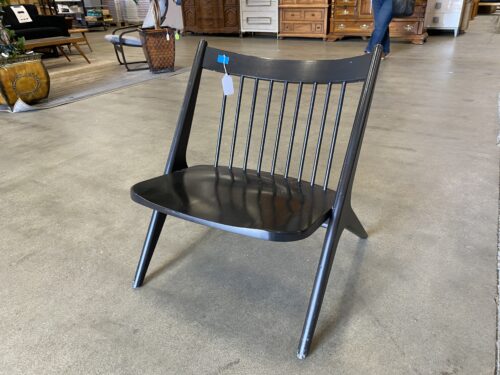ROOM & BOARD Black Wood Y Frame Accent Chair
