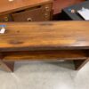 Burnt Wood 2 Tier Sofa Table