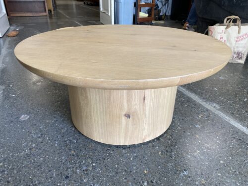 RESTORATION HARDWARE Oslo Pedestal Coffee Table