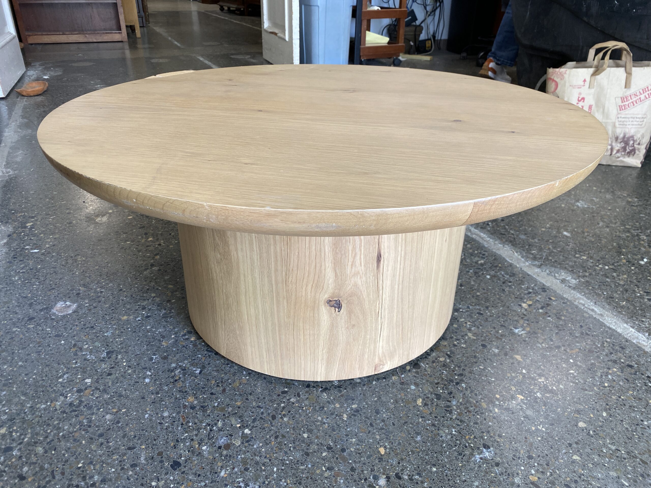 RESTORATION HARDWARE Oslo Pedestal Coffee Table