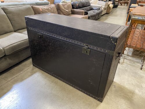 TOUCHSTONE Ellis Leather Coated Chest Look TV Lift Cabinet