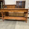 MILLING ROAD Polished Oak XL Single Drawer Sofa Table