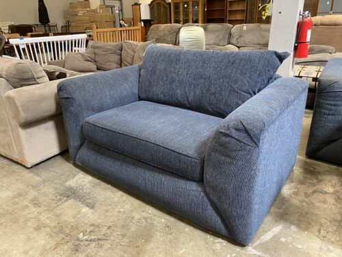 Denim Blue Extra Snuggly Loveseat