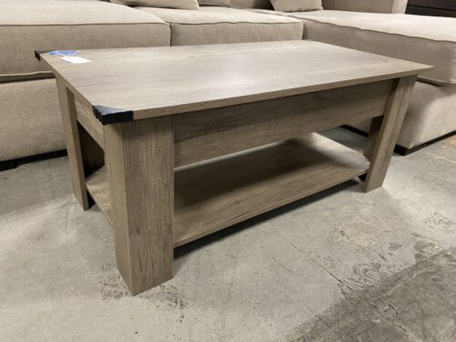 Lift-Top Grey Coffee Table