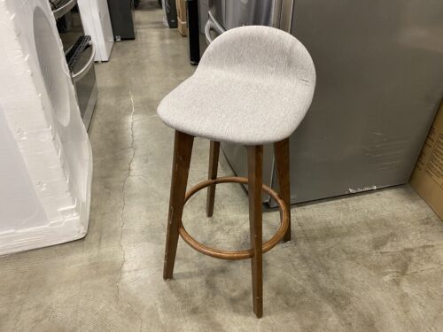 STUCTCUBE Light Grey Walnut Legged Bar Stool