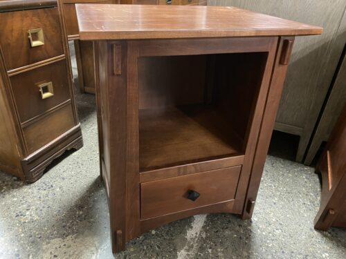 SIMPLY AMISH Mission Style Single Drawer Nightstand