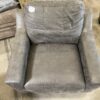 Stormy Grey Faux Leather Sofa and Chair Set