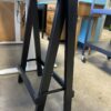 Red Wood Topped Easel Legged Desk