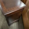 Dark Wooden 2 Drawer Nightstand