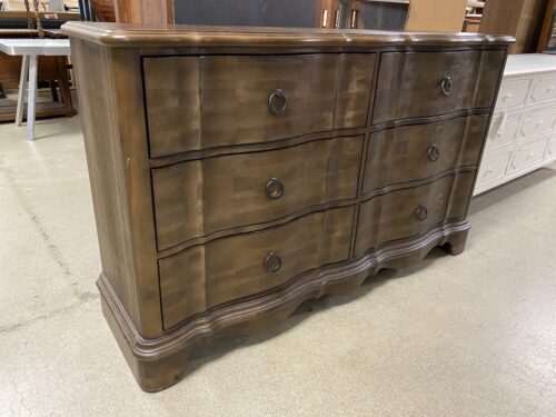 STANDARD FURNITURE Dark Brown 6 Drawer Long Boy Dresser