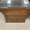 Wooden 6 Drawer Desk w/ Glass Top