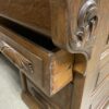 Wooden 6 Drawer Desk w/ Glass Top