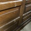 Wooden 6 Drawer Desk w/ Glass Top
