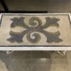 Metal Leg Mosaic Patio Table