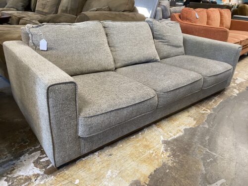 FIRST FLAME Low Level Grey Fabric Sofa