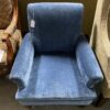 Bright Blue Fabric Armchair