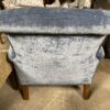 Bright Blue Fabric Armchair
