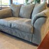 Olive Green Attached Cushion Loveseat