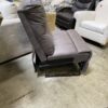 ABBYSON Faux Leather Brown Partial Center Sectional Piece