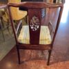 Mahogany Chair with Carved Bird Detail