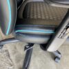 Black and Blue Gaming Chair with Adjustable Arms
