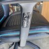 Black and Blue Gaming Chair with Adjustable Arms