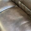 Large Brown Leather Office Chair with Lumbar Adjuster