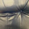 Mission Style Armchair with Black Leather