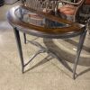 Semi Circle Glass Console Table