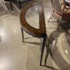 Semi Circle Glass Console Table