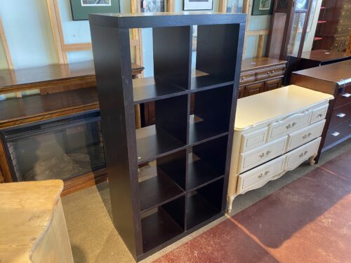 Espresso Colored Cubby Shelf