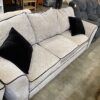 Light Grey Sofa with Black Piping